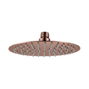 Stainless Steel Shower Head Round 200mm x 2mm Rose Gold — image 1