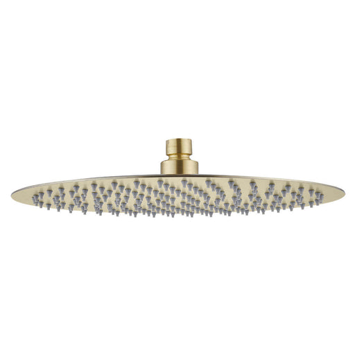 Stainless Steel Shower Head Round 300mm x 2mm Brushed Gold — image 1