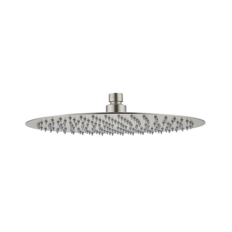 Stainless Steel Shower Head Round 300mm x 2mm Brushed Nickel — image 1