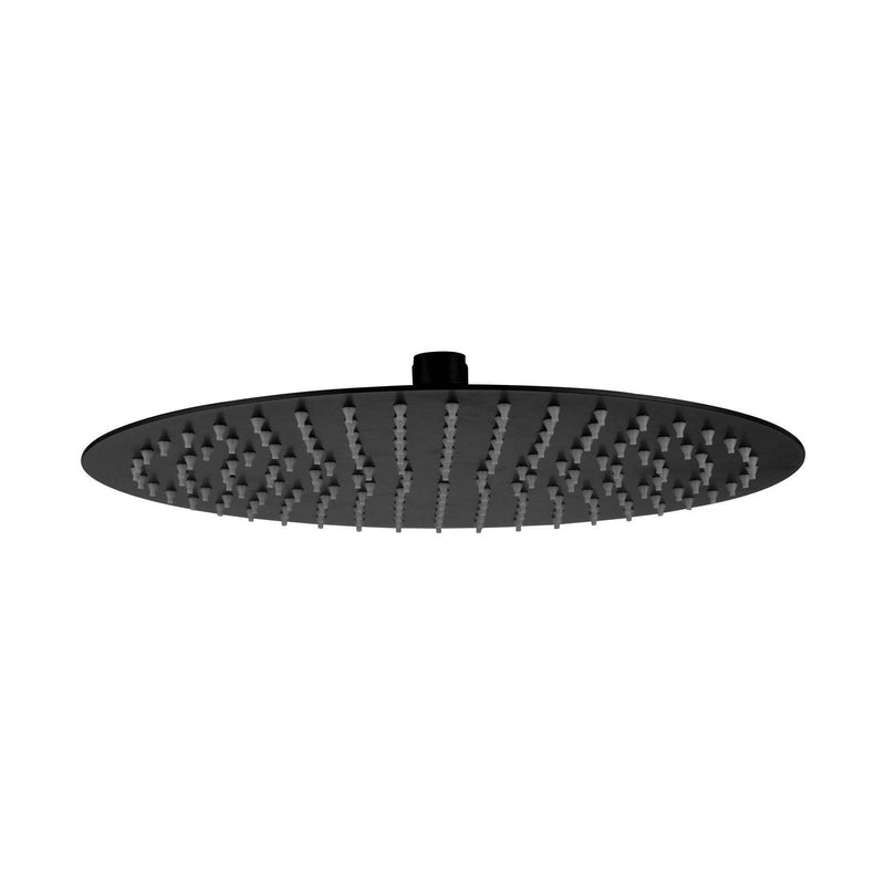 Stainless Steel Shower Head Round 300mm x 2mm Black — image 1