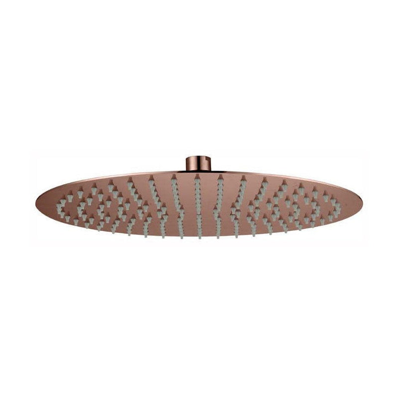 Stainless Steel Shower Head Round 300mm x 2mm Rose Gold — image 1