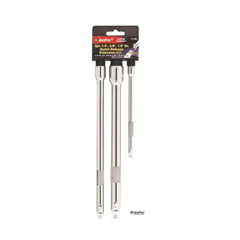 Ampro 1/4" 3/8" 1/2" Drive Extension Set T11366 — image 1