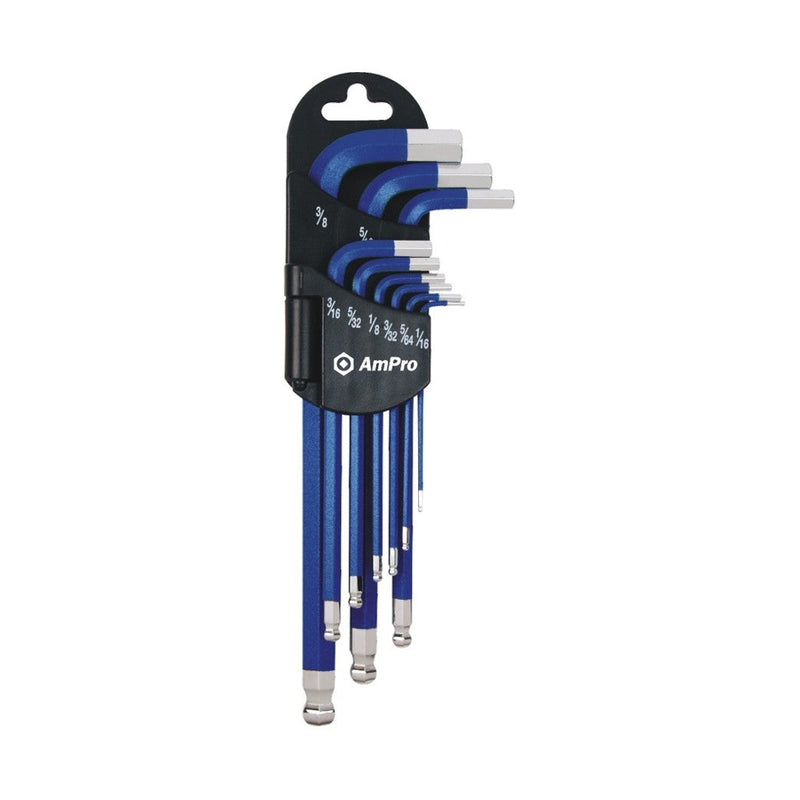 Ampro Imperial Magnetic Long Arm Hex Wrench Set 9 Piece T22983 — image 1