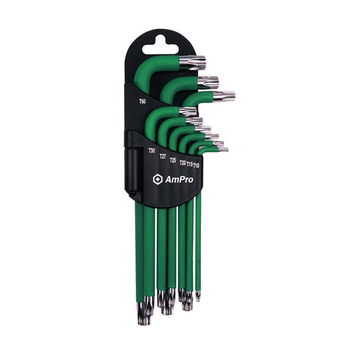Ampro Magnetic Long Arm Temper-Proof Star Wrench Set 9 Piece T22985 — image 1