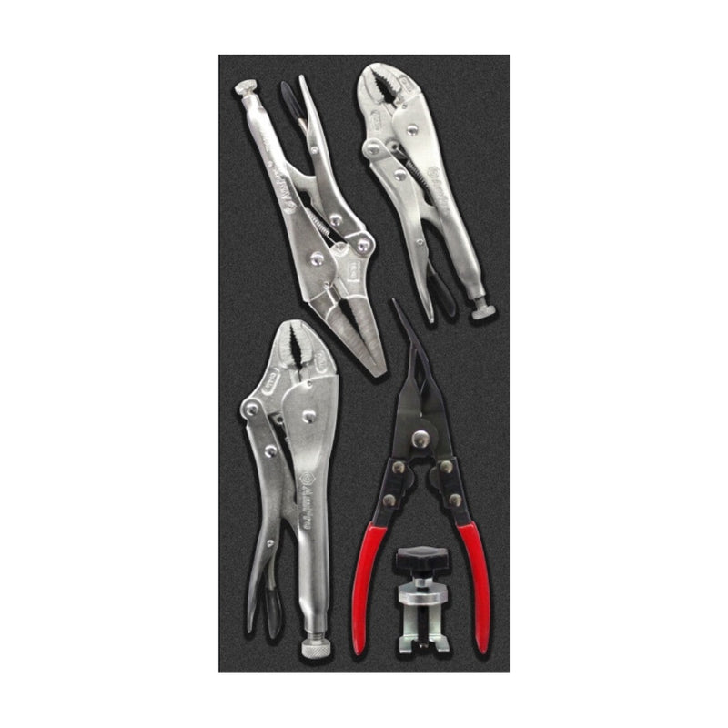 Ampro Lock Grip Pliers & Remove Tool Set 5 Piece T28349 — image 1