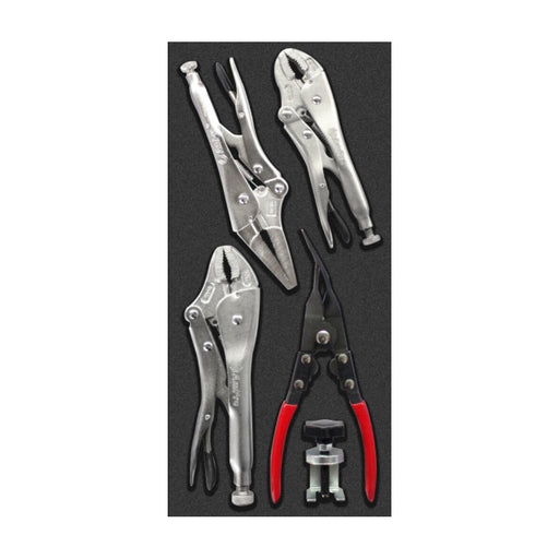 Ampro Lock Grip Pliers & Remove Tool Set 5 Piece T28349 — image 1