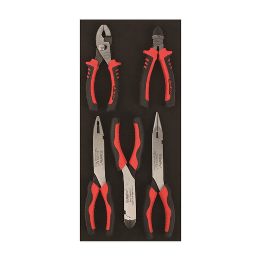 Ampro Long Reach High Leverage Pliers Set 5 Piece T28773 — image 1