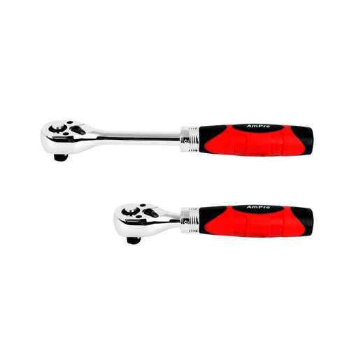 Ampro 3/8" Drive Extendable Stubby Ratchet T29763 — image 1