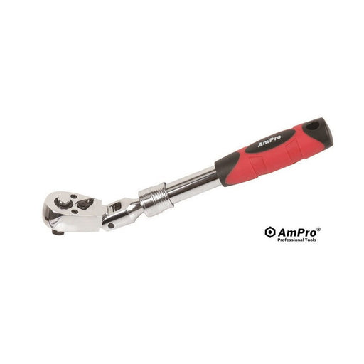 Ampro 3/8" Drive Extendable Flex Head Ratchet T29773 — image 1