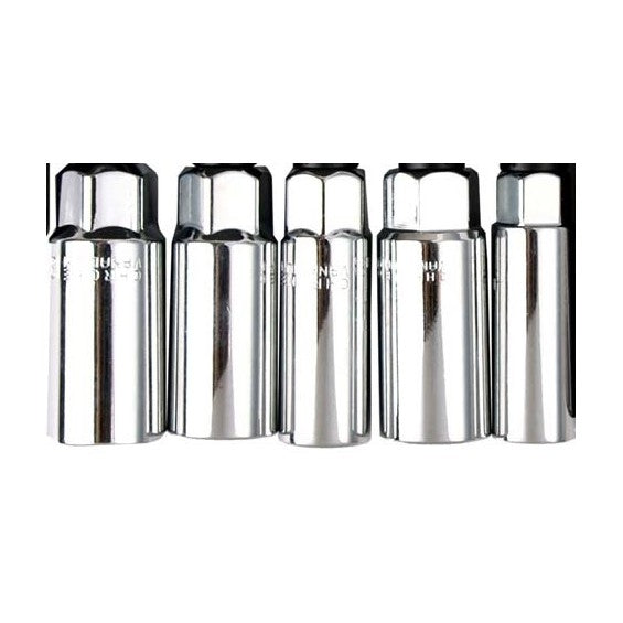 Ampro 3/8" Drive Magnet Spark Plug Socket 5 Piece T33311 — image 1