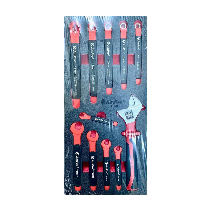 Ampro Insulated VDE Wrench Set 11 Piece T41831 — image 1