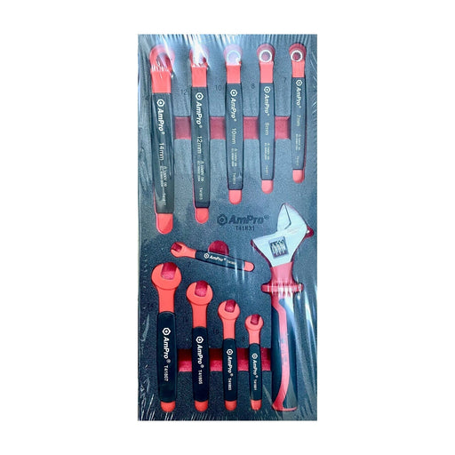 Ampro Insulated VDE Wrench Set 11 Piece T41831 — image 1