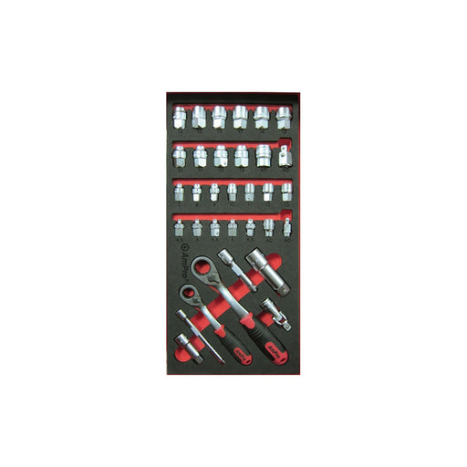 AMPRO CARDED 33PC 1/4 3/8 FIT ALL T45828 — image 1
