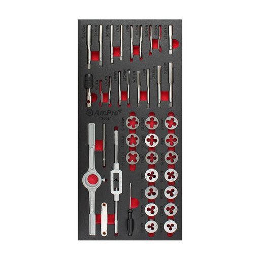 Ampro Tap and Die Set Metric 39 Piece TS45921 — image 1